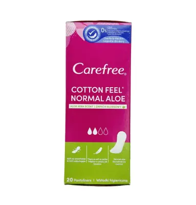 Carefree pambıq və aloe tərkibli normal qadin bezi 20 ədədli. - 2