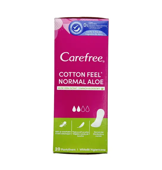 Carefree pambıq və aloe tərkibli normal qadin bezi 20 ədədli. - 1
