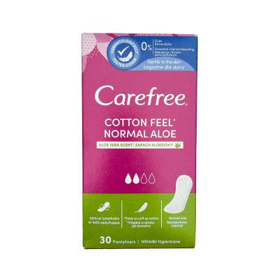Carefree Pambıq və Aloe Tərkibli Normal Qadın Bezi 30 Ədədli. - CAREFREE