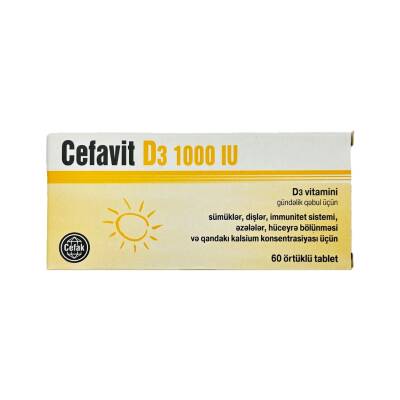 Cefavit D3 1000 İ.U. N60 tablet - 