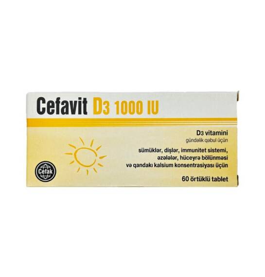 Cefavit D3 1000 İ.U. N60 tablet - 1