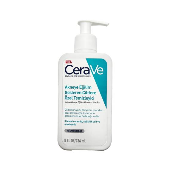 Cerave Yağlı və Sızanaqlı dərilər üçün üz təmizləyici gel 236 ml - 1