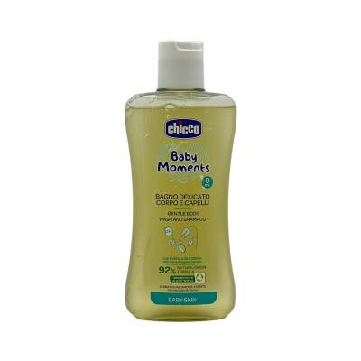 Chicco Baby Moments həssas dəri saç və bədən yuyucu gel 0 ay+ 200 ml - CHICO