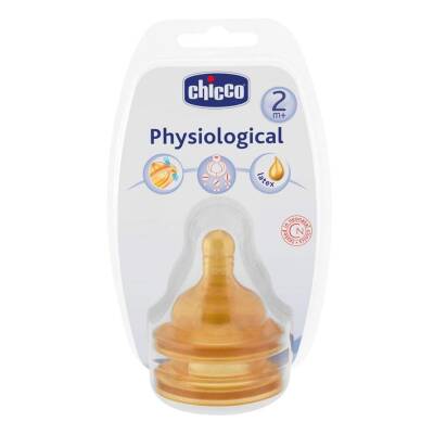 Chicco butulka kauçuk əmzik orta axış 2 ay+ N2 - 