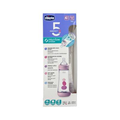 Chicco F.Perfect5 PP butulka qız sürətli axış silikon N2 300 ml - CHICO