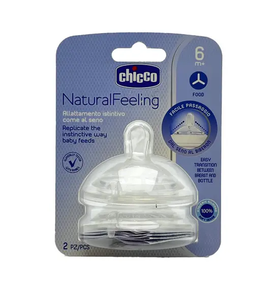 Chicco Natural Feeling 6+ 2 ədədli butulka əmziyi - 1