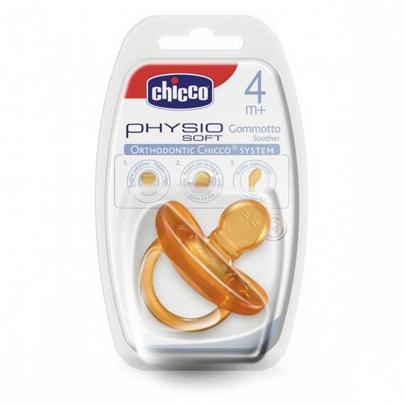 Chicco Physio yumşaq kauçuk əmzik 4 ay+ N1 - 1