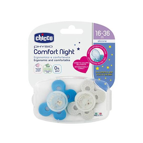 Chicco Soother Comfort Lumi silikon oğlan 16-36 ay N2 - 1