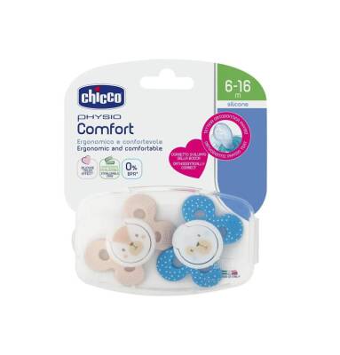 Chicco Soother Comfort silikon oğlan 6-16 ay N2 - CHICO