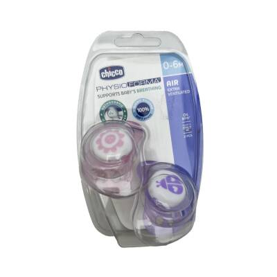 Chicco Soother pH Air Silikon Əmzik Çəhrayı 6 Ay+ N2