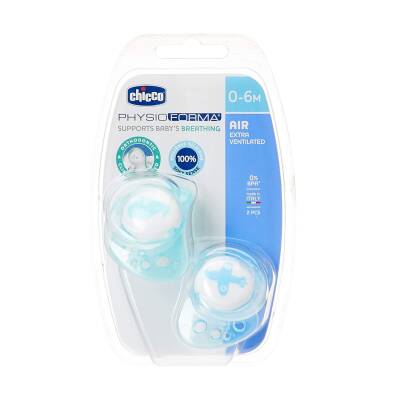 Chicco Soother pH Air Silikon Əmzik Mavi 6 Ay+ N2
