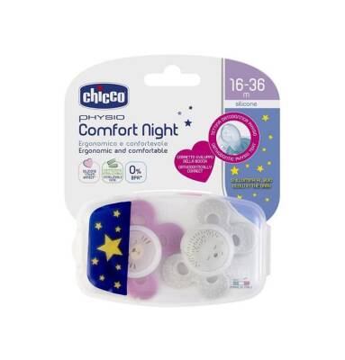 Chicco Soother PH Comfort Night silikon 16-36 ay N2 - CHICO