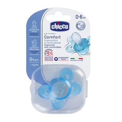 Chicco Soother pH Comfort Silikon Mavi 0-6 Ay N1