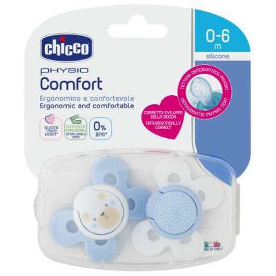 Chicco Soother PH Comfort silikon oğlan 0-6 ay N2 - CHICO