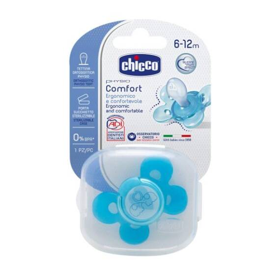 Chicco Soother Soft PH silikon mavi 6-16 ay N1 - 1