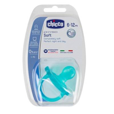 Chicco Soother Soft PH yumşaq silikon mavi 6-12 ay N1 - CHICO