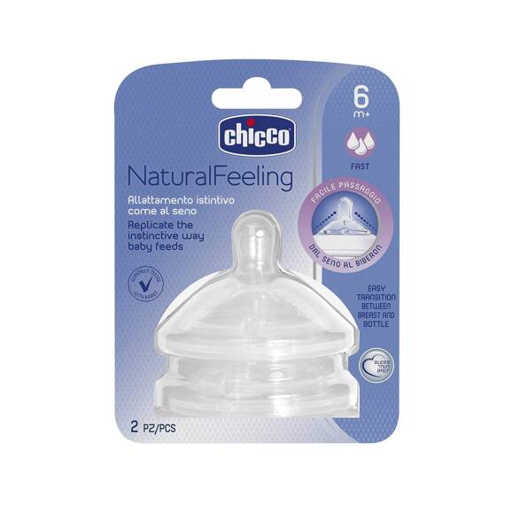 Chicco Teat Stepup Əmzik Yeni Sürətli Axış 6 Ay+ - 1
