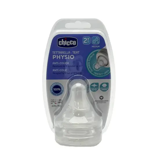 Chicco Teats Perfect5 orta axış silikon 2 ay+ N2 - 1