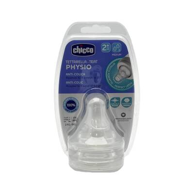 Chicco Teats Perfect5 orta axış silikon 2 ay+ N2 - CHICO