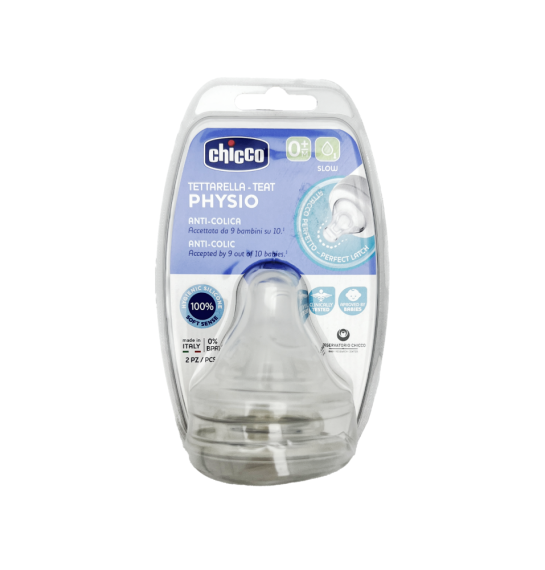 Chicco Teats Perfect5 silikon yavaş axış 0ay+ N2 - 1