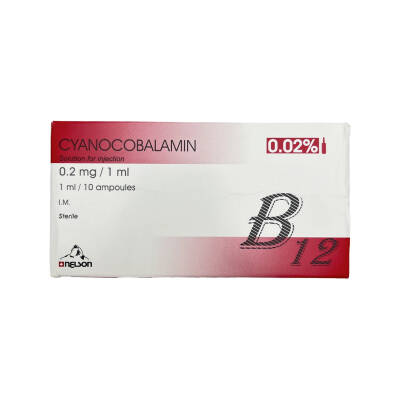 CIANOKOBALAMIN 0,02% 1ML N10 AMP (B12) (DARNITSA) - 