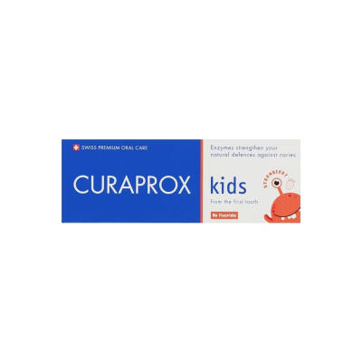 Curaprox Fluorsuz Çiyələkli Uşaq Diş Məcunu, 60 ml - CURAPROX