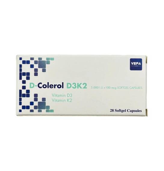 D-Kolerol D3/K2 5000 İU+100 mcg N28 cap - 1