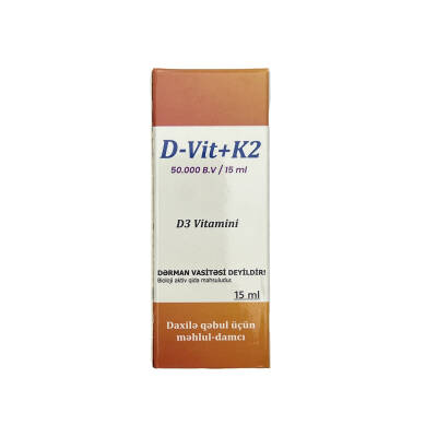 D-VIT 3+K2 15ML DAMLA - 