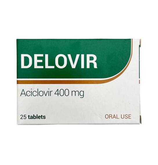 DELOVIR 400MG N25 TB - 1