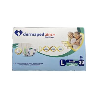 Dermaped Zinc Adult Diaper Large N30 6875 - DERMAPED