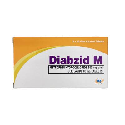 DIABZID M 500/80MG N30 TB - 