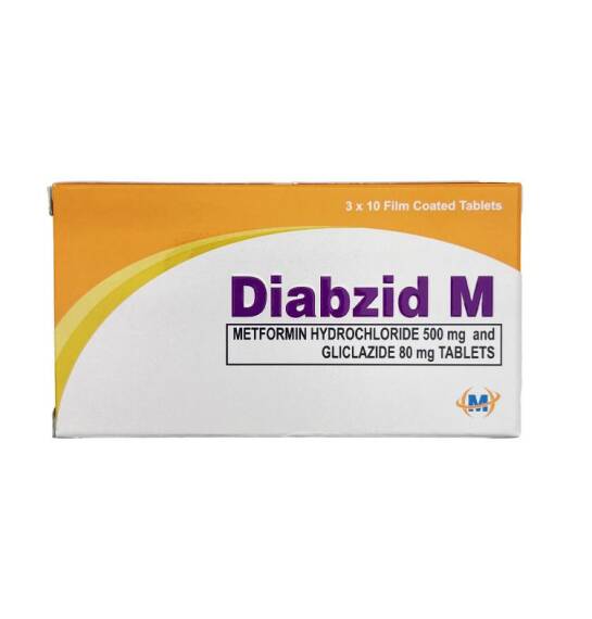 DIABZID M 500/80MG N30 TB - 1