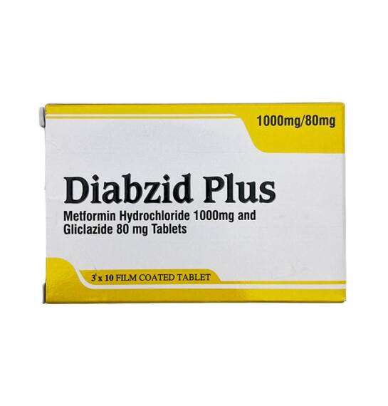 DIABZID PLUS 1000/80MG N30 TB - 1