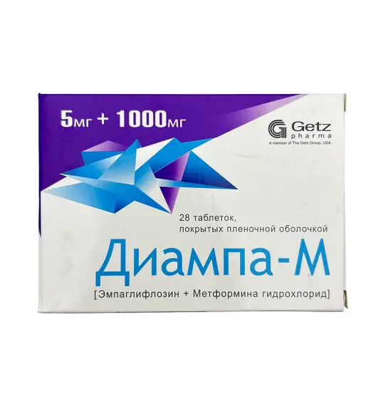 DIAMPA-M 5MG+1000MG N28 TAB - 1