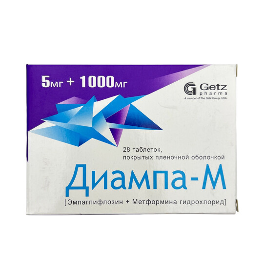 DIAMPA-M 5MG+1000MG N28 TAB - 