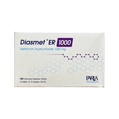 DIASMET ER 1000MG N100 TB - 