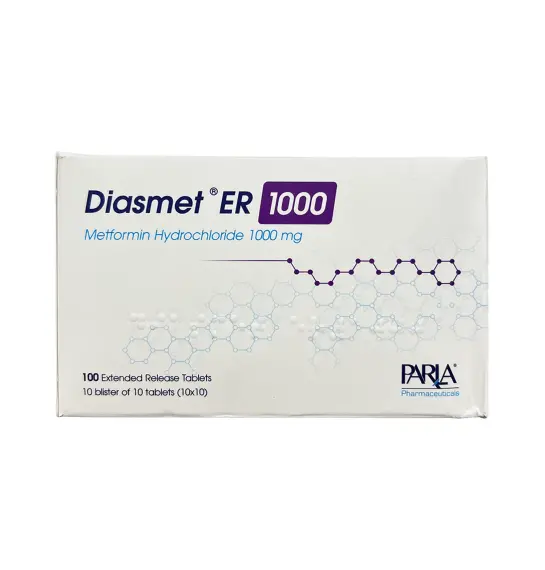 DIASMET ER 1000MG N100 TB - 1