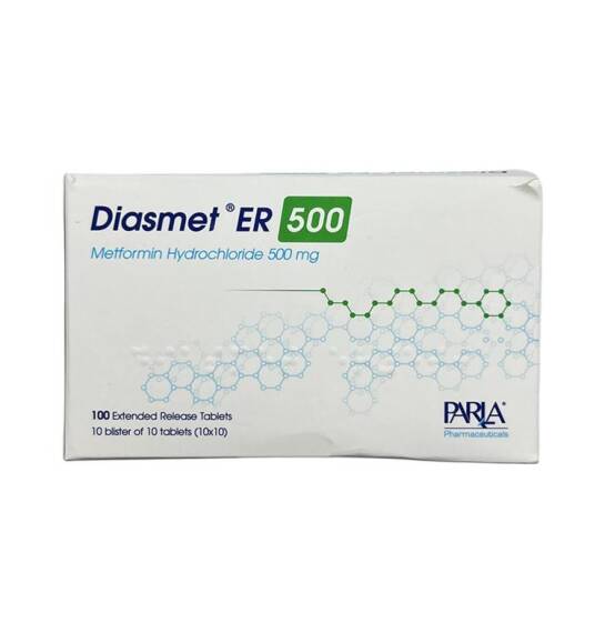 DIASMET ER 500MG N100 TB - 1