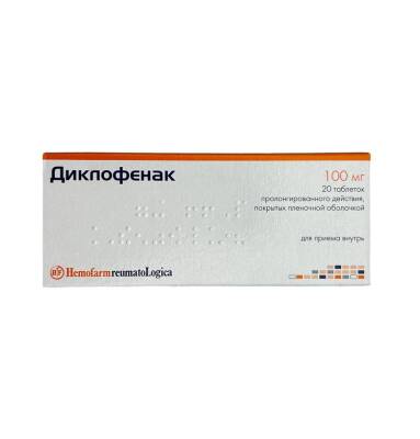 Diklofenak 100 mq N20 tablet - 