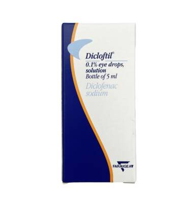 Dikloftil 0,1 % 5 ml göz damlası - 