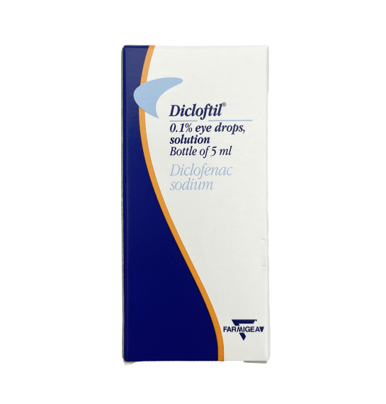 Dikloftil 0,1 % 5 ml göz damlası - 1