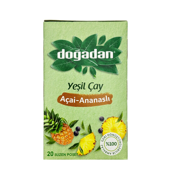 Doğadan Açai-Ananaslı Yaşıl çay N20 - DOGADAN