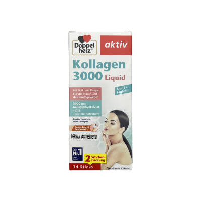 DOPPEL HERZ AKTIV KOLLAGEN 3000 LIQUID 10ML N14 SASHE - 