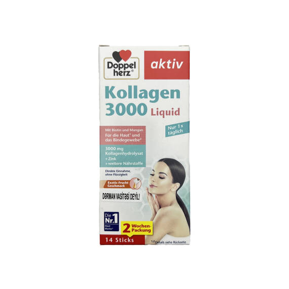 DOPPEL HERZ AKTIV KOLLAGEN 3000 LIQUID 10ML N14 SASHE - 1