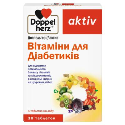 DOPPEL HERZ AKTIV VIT-DIABET N30 TB. - 