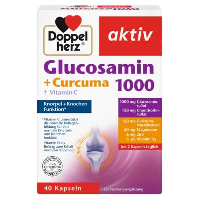 DOPPEL HERZ GLUKOZAMIN 1000 MG+ CURCUMA N40 CAP - 