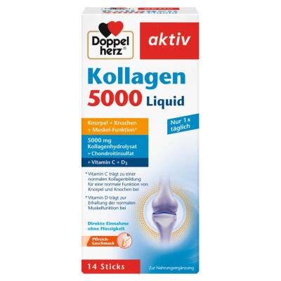 DOPPEL HERZ KOLLAGEN 5000MG 10ML N14 LIQUID - 