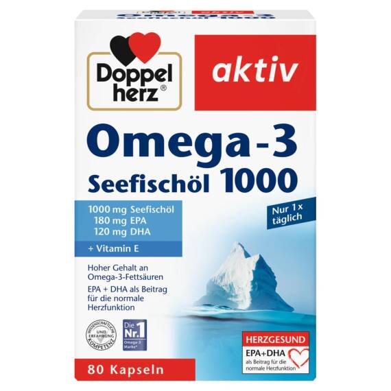 DOPPEL HERZ OMEGA-3 1000MG N80 CAP (3215) - 1