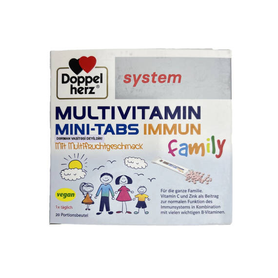 DOPPEL HERZ SYSTEM MULTIVITAMIN MINI TABS FAMILY N20 SASHE - 1