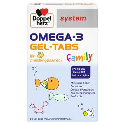 DOPPEL HERZ SYSTEM OMEGA-3 FAMILY GEL-TABS N60 - 